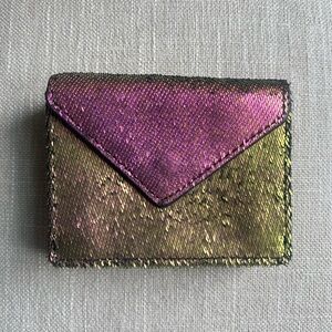 Aimee Kestenberg Zip It Up Tri-fold Wallet in Iridescent Scales